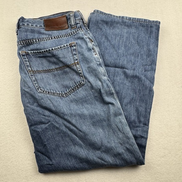 Tommy Bahama Jeans Mens 36x32 Blue Denim Straight Leg Classic Fit Casual Pants - Picture 1 of 9